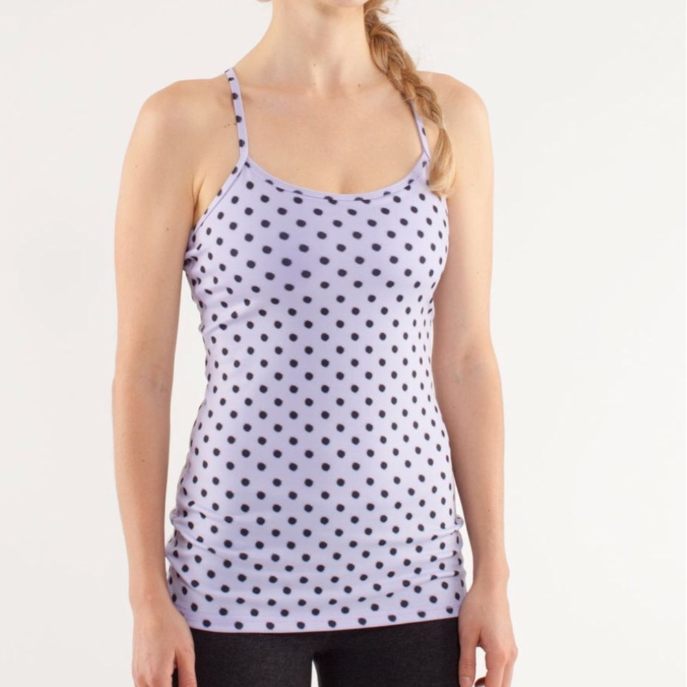 Lululemon Power Y Tank Luon Light High Noon Dot